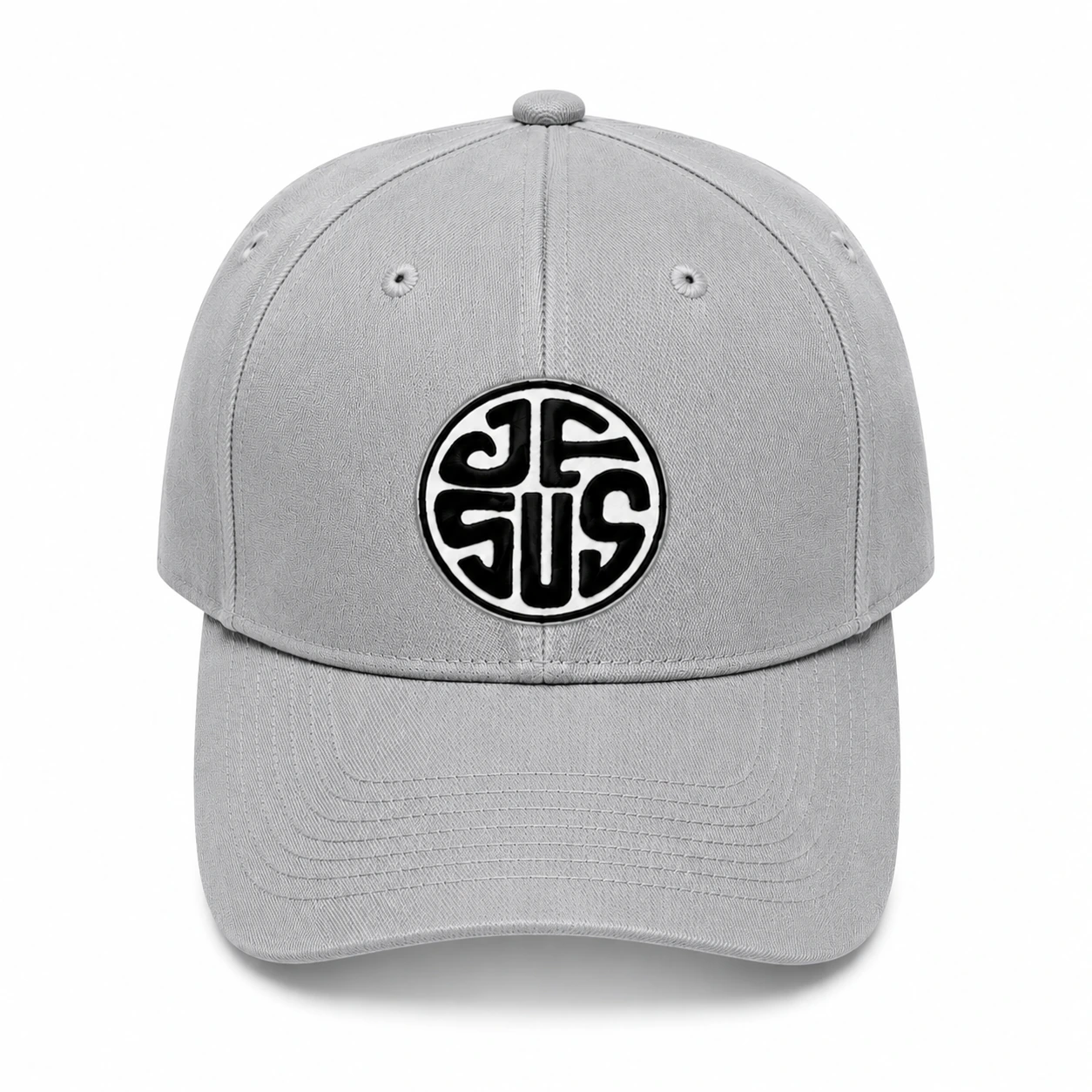 Jesus Monogram Christian snapback cap in Gray